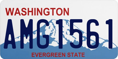 WA license plate AMG1561