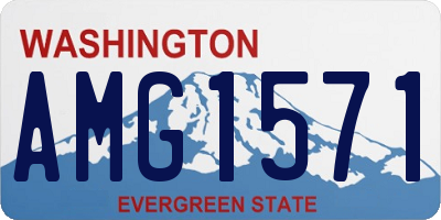 WA license plate AMG1571