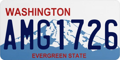 WA license plate AMG1726