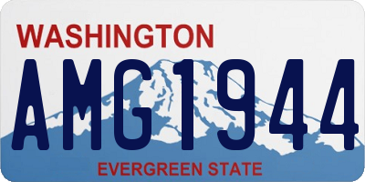 WA license plate AMG1944