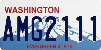WA license plate AMG2111