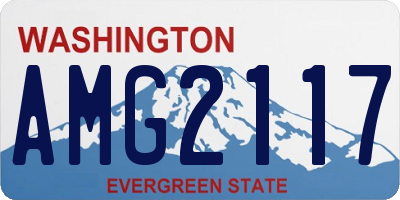 WA license plate AMG2117