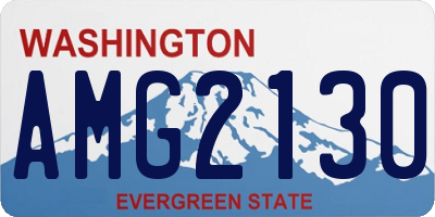 WA license plate AMG2130