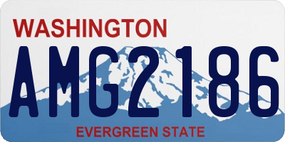 WA license plate AMG2186