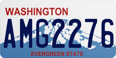 WA license plate AMG2276