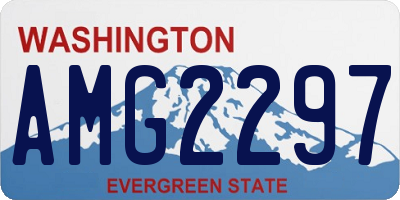 WA license plate AMG2297