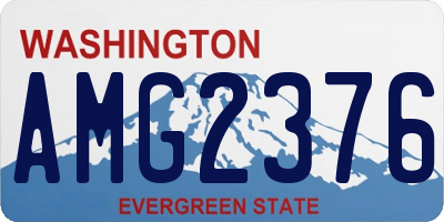 WA license plate AMG2376