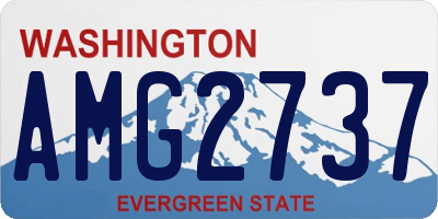 WA license plate AMG2737