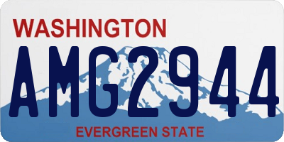 WA license plate AMG2944