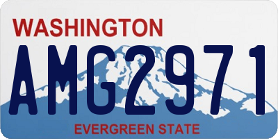 WA license plate AMG2971