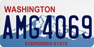 WA license plate AMG4069