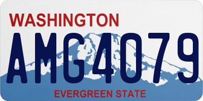 WA license plate AMG4079