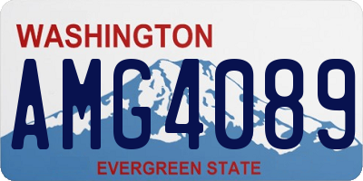 WA license plate AMG4089