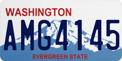 WA license plate AMG4145