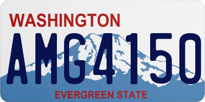 WA license plate AMG4150