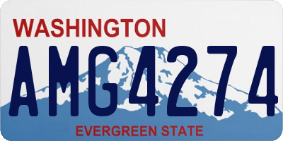 WA license plate AMG4274