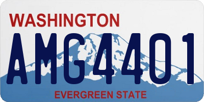 WA license plate AMG4401