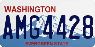 WA license plate AMG4428