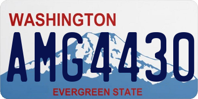 WA license plate AMG4430