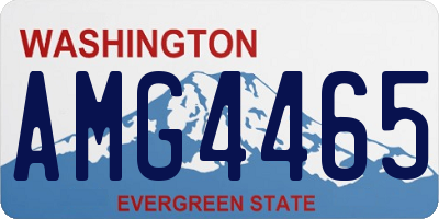 WA license plate AMG4465