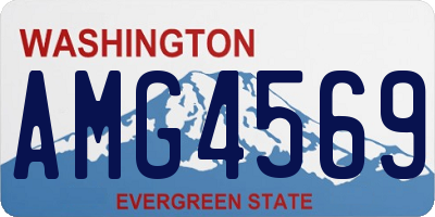 WA license plate AMG4569