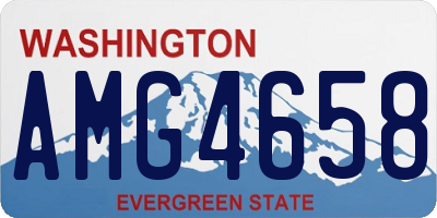 WA license plate AMG4658
