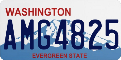 WA license plate AMG4825