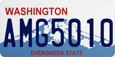 WA license plate AMG5010