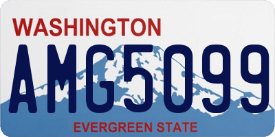 WA license plate AMG5099