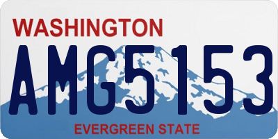 WA license plate AMG5153