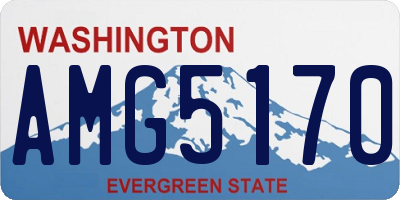 WA license plate AMG5170