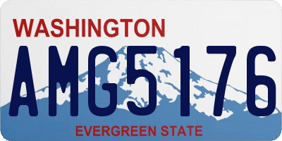 WA license plate AMG5176