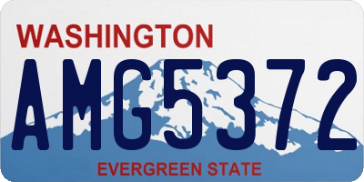 WA license plate AMG5372