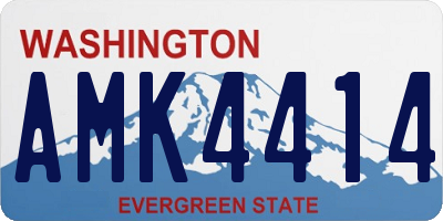 WA license plate AMK4414