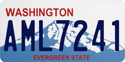 WA license plate AML7241