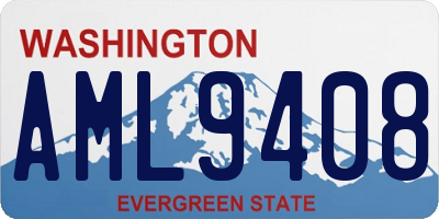 WA license plate AML9408