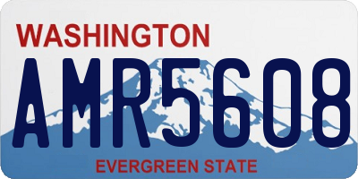 WA license plate AMR5608