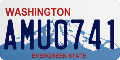 WA license plate AMU0741