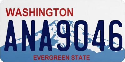 WA license plate ANA9046