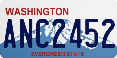 WA license plate ANC2452