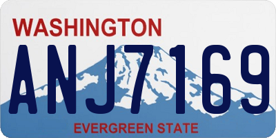 WA license plate ANJ7169