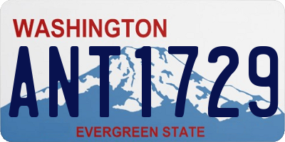 WA license plate ANT1729
