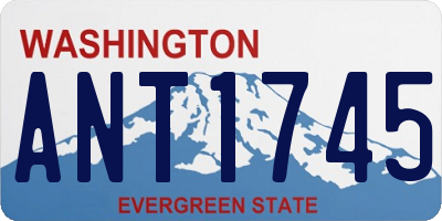 WA license plate ANT1745