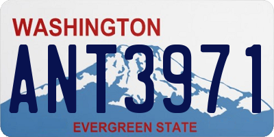 WA license plate ANT3971
