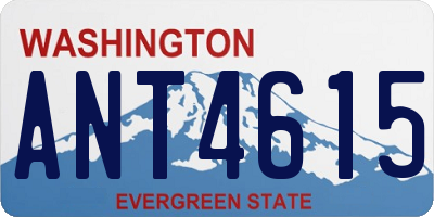 WA license plate ANT4615