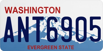WA license plate ANT6905