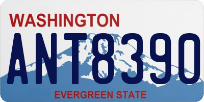 WA license plate ANT8390