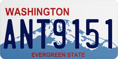 WA license plate ANT9151