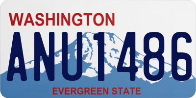 WA license plate ANU1486