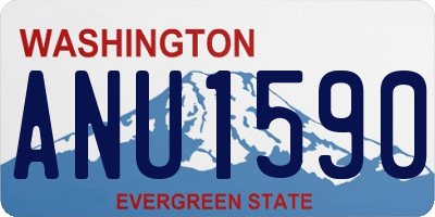 WA license plate ANU1590